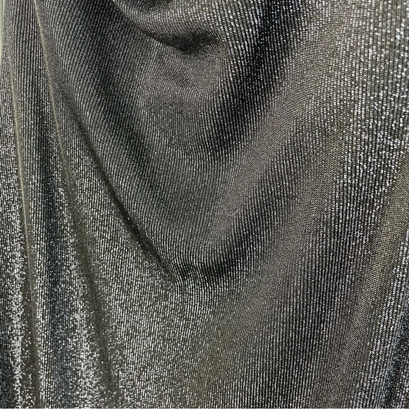 DAVID Meister Black Backless Drape Spaghetti Strap Halter Slinky Maxi Dress - Picture 3 of 9